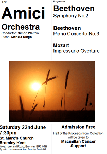 Amici June 2013 poster